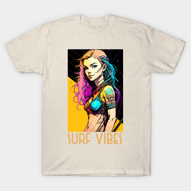 surf vibes, surfer girl, beach party, v10 T-Shirt by H2Ovib3s